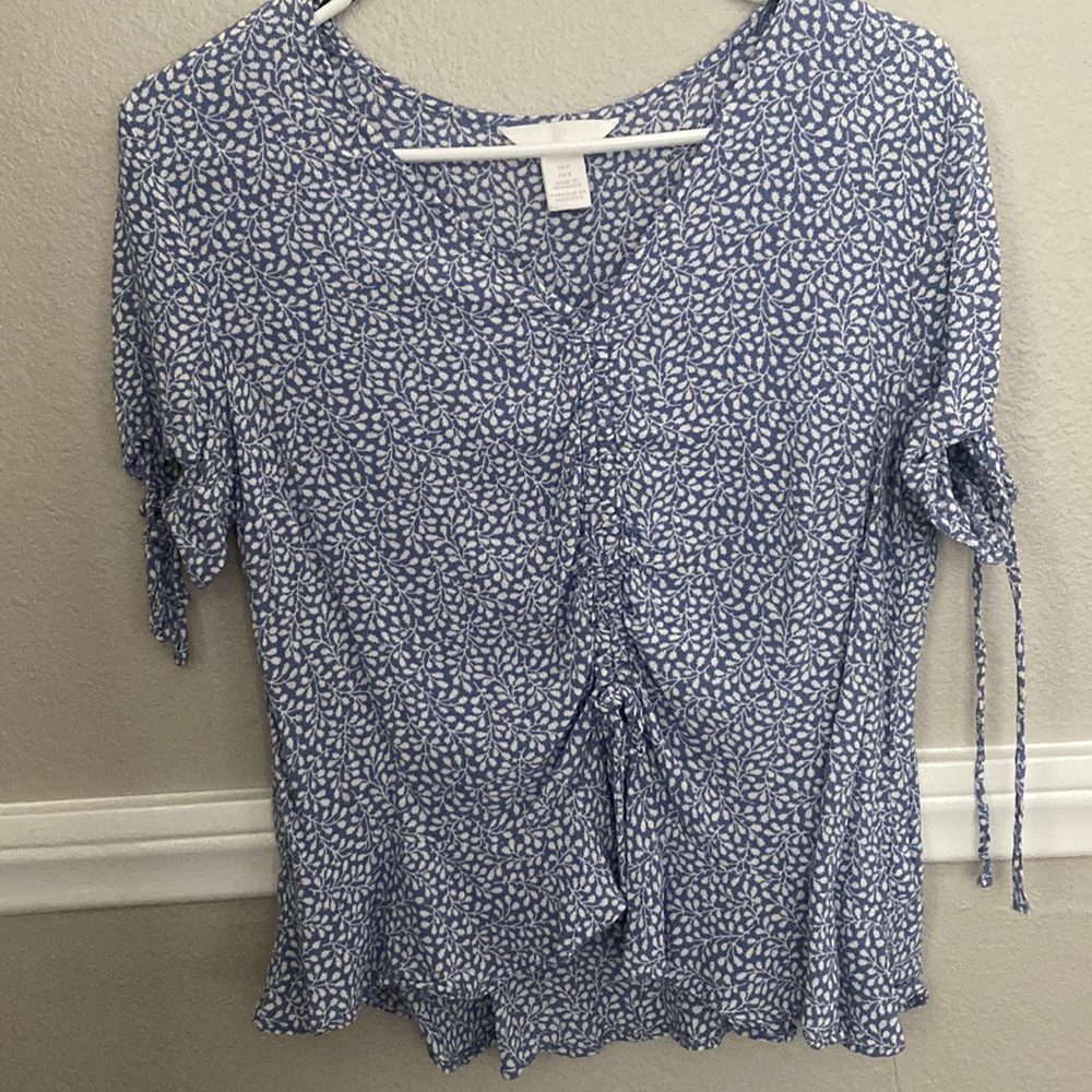 Light blue floral dress